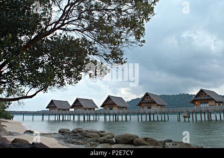 Insel und Strand Stockfoto