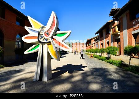 Frankreich, Haute Garonne, Toulouse, Les Abattoirs (Schlachthöfe), moderne und zeitgenössische Kunst Museum in Toulouse, diese ehemaligen Schlachthof Backstein im neunzehnten Jahrhundert von Urbain Vitry, instandgesetzt und das Museum für Moderne Kunst unterzubringen Stockfoto