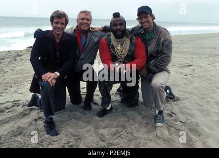 Original Film Titel: Das A-Team. Englischer Titel: Das A-Team. Regisseur: Stephen J. CANNELL; FRANK LUPO. Jahr: 1983. Stars: George Peppard, Dwight Schultz; HERR T; Dirk Benedict. Credit: Stephen J. CANNELL PRODUCTIONS / UNIVERSAL TV/Album Stockfoto