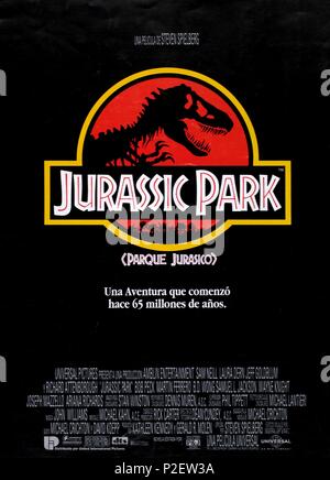 Original Filmtitel: Jurassic Park. Englischer Titel: Jurassic Park. Regisseur: Steven Spielberg. Jahr: 1993. Credit: AMBLIN/Universal/Album Stockfoto