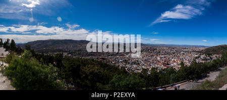 Panoramablick von Zacatecas Stadt Stockfoto