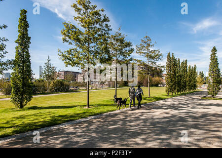 Lohsepark in der Hafencity Hamburg, Norddeutschland, Deutschland Stockfoto