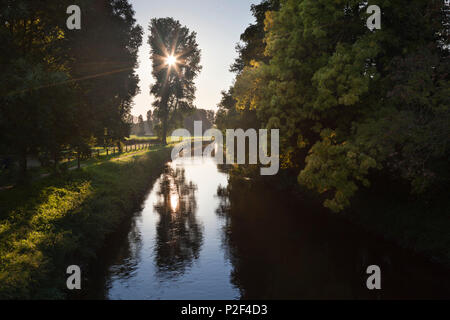 Niers Bach, in der Nähe von Goch, Niederrhein, Nordrhein-Westfalen, Deutschland Stockfoto