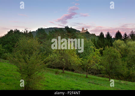 Burg Berwartstein, in der Nähe von Erlenbach, Dahner Felsenland, Pfälzer Wald, Rheinland-Pfalz, Deutschland Stockfoto