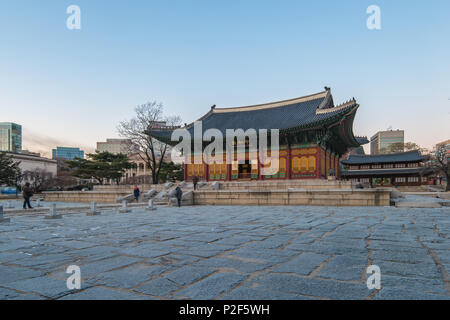 Deoksugung Palast in Seoul, Südkorea. Stockfoto