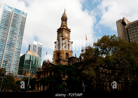 Sydney Town Hall - Australien Stockfoto