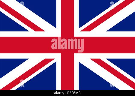 Union Jack - Flagge des Vereinigten Königreichs Abbildung Stock Vektor