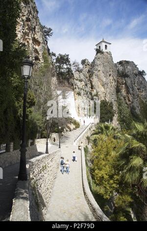 Spanien - Valencia autonome Region - Alicante. Gualdalest; Vista. Stockfoto