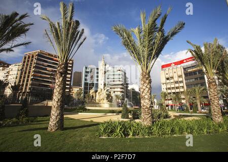 Spanien - Valencia autonome Region - L'ALACANTÍ (Kreis) - Alicante. Alicante (Hauptstadt); La Plaza de Los Luceros. Stockfoto