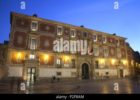 Spanien - La Huerta de Murcia (Kreis) - MURCIA. Murcia (Hauptstadt); Plaza Del Cardenal Belluga y Palacio Episcopal. Stockfoto