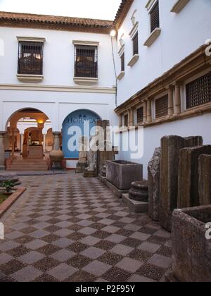 Museo arqueologico, situado desde 1960 Renacentista en El Palacio de los P‡ez de Castillejo, Cordoba. Stockfoto