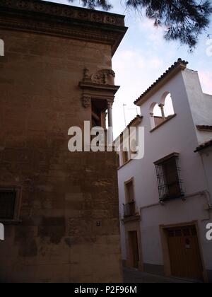 Museo arqueologico, situado desde 1960 Renacentista en El Palacio de los P‡ez de Castillejo, Cordoba. Stockfoto