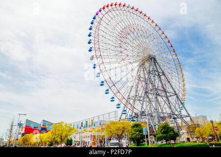 : Tempozan Riesenrad in Osaka, Japan Stockfoto