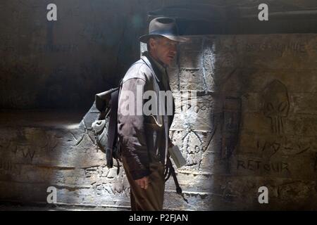 Original Film Titel: INDIANA JONES UND DAS KÖNIGREICH DES KRISTALLSCHÄDELS. Englischer Titel: INDIANA JONES UND DAS KÖNIGREICH DES KRISTALLSCHÄDELS. Regisseur: Steven Spielberg. Jahr: 2008. Stars: Harrison Ford. Quelle: Paramount Pictures/LUCASFILM/AMBLIN ENTERTAINMENT/SANTO DOMI/JAMES, David/Album Stockfoto