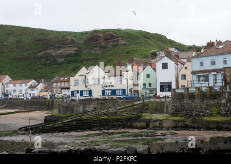 Das Dorf Staithes, North Yorkshire England Großbritannien Stockfoto