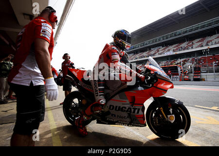 Montmelo, Spanien. 15 Jun, 2018. Jorge Lorenzo (99) von Spanien und Ducati Team während der freien Praxis der Gran Premi Monster Energy de Catalunya, Circuit de Catalunya, Montmelo, Spanien. Am 15. Juni 2018. Credit: CORDON PRESSE/Alamy leben Nachrichten Stockfoto