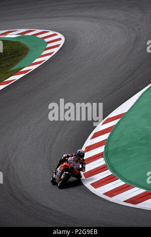 Montmelo, Spanien. 15 Jun, 2018. Jorge Lorenzo (99) von Spanien und Ducati Team während der freien Praxis der Gran Premi Monster Energy de Catalunya, Circuit de Catalunya, Montmelo, Spanien. Am 15. Juni 2018. Credit: CORDON PRESSE/Alamy leben Nachrichten Stockfoto