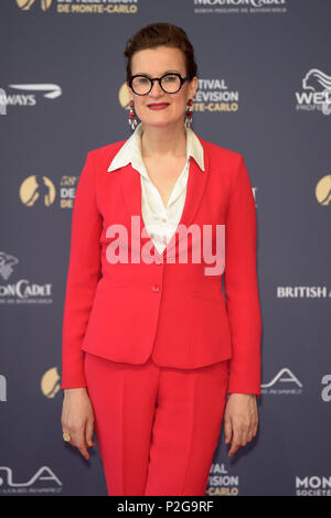 Monte Carlo, Monaco. 15 Juni, 2018. Monte-Carlo, 58th International Television Festival Eröffnung Roter Teppich dargestellt: Armelle Credit: Unabhängige Fotoagentur/Alamy leben Nachrichten Stockfoto