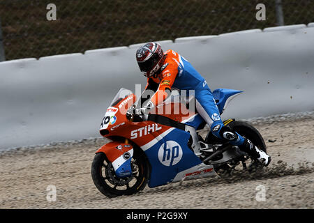 Montmelo, Spanien. 15 Jun, 2018. Augusto Fernandez (40) von Spanien und Pons Hp 40 Kalex im freien Training des Gran Premi Monster Energy de Catalunya, Circuit de Catalunya, Montmelo, Spanien. Am 15. Juni 2018. Credit: CORDON PRESSE/Alamy leben Nachrichten Stockfoto