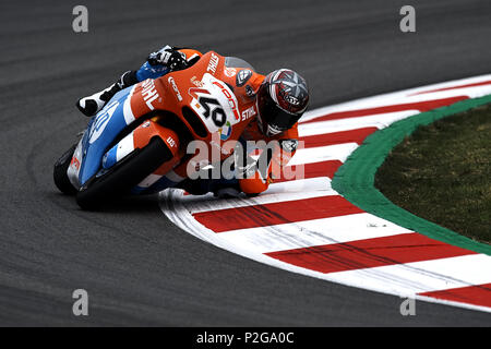 Montmelo, Spanien. 15 Jun, 2018. Augusto Fernandez (40) von Spanien und Pons Hp 40 Kalex im freien Training des Gran Premi Monster Energy de Catalunya, Circuit de Catalunya, Montmelo, Spanien. Am 15. Juni 2018. Credit: CORDON PRESSE/Alamy leben Nachrichten Stockfoto