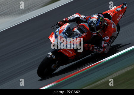 Montmelo, Spanien. 15 Jun, 2018. Jorge Lorenzo (99) von Spanien und Ducati Team während der freien Praxis der Gran Premi Monster Energy de Catalunya, Circuit de Catalunya, Montmelo, Spanien. Am 15. Juni 2018. Credit: CORDON PRESSE/Alamy leben Nachrichten Stockfoto