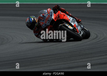 Montmelo, Spanien. 15 Jun, 2018. Jorge Lorenzo (99) von Spanien und Ducati Team während der freien Praxis der Gran Premi Monster Energy de Catalunya, Circuit de Catalunya, Montmelo, Spanien. Am 15. Juni 2018. Credit: CORDON PRESSE/Alamy leben Nachrichten Stockfoto
