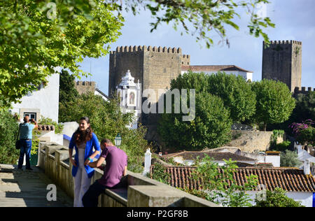 Schloss, Castelo de Obidos, Obidos, Centro, Portugal Stockfoto