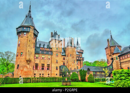 De Haar Schloss in der Nähe von Utrecht, Niederlande Stockfoto