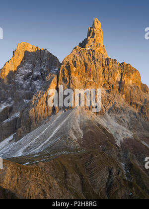 Cima della Vezzana 3192 m, Cimon della Pala 3184 m, Passo Rolle, Trentino, Alto Adige, Dolomiten, Italien Stockfoto