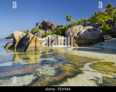 Anse Source D'Argent, La Digue Island, Seychellen Stockfoto