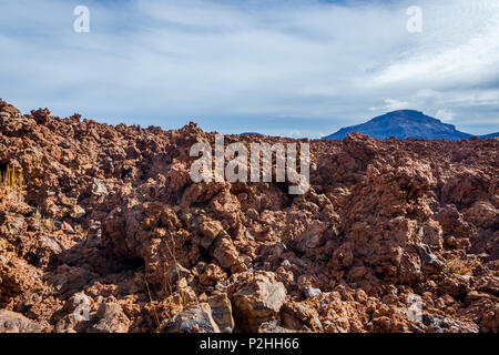 Scenic, ungewöhnlichen und einzigartigen vulkanischen Landschaft rund um den Teide Mountain National Park, Teneriffa, Kanarische Inseln Stockfoto