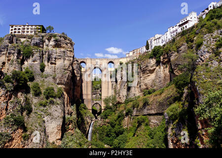 Puente Nuevo/Neue Brücke, Ronda, Andalusien, Spanien Stockfoto
