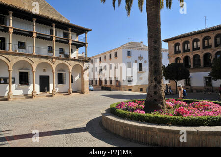 Plaza Duquesa de Parcent in der Altstadt von Ronda, Provinz Malaga, Andalusien Stockfoto