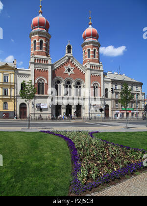 Tschechische Republik, Plzen, Pilsen, Große Synagoge, Stockfoto