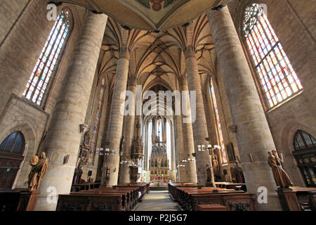 Tschechische Republik, Plzen, Pilsen, St. Bartholomäus Kathedrale, Interieur, Stockfoto