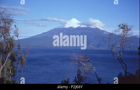 Vicente Perez Rosales National Park, Vulkan Osorno, Chile 1997 Stockfoto