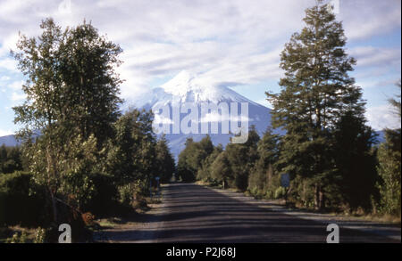 Vicente Perez Rosales National Park, Vulkan Osorno, Chile 1997 Stockfoto