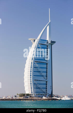 Luxus Hotel Burj Al Arab, Dubai, Vereinigten Arabischen Emirate, VAE Stockfoto