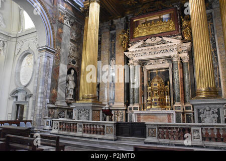 Altar der Anbetung des Allerheiligsten Sakraments, Archbasilica St. Johannes im Lateran, St. Johannes im Lateran oder der Lateranbasilika, der Kathedrale von Rom, Italien, und Stockfoto