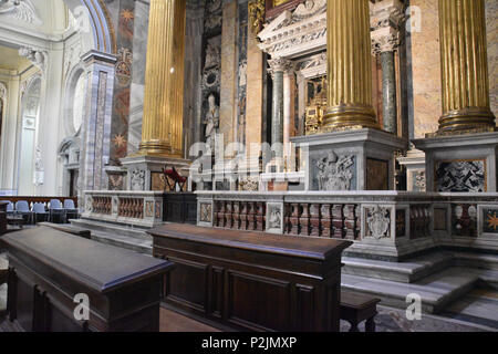 Altar der Anbetung des Allerheiligsten Sakraments, Archbasilica St. Johannes im Lateran, St. Johannes im Lateran oder der Lateranbasilika, der Kathedrale von Rom, Italien, und Stockfoto