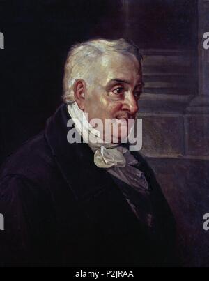 "Portrait von Manuel José Quintana, spanischer Dichter'. Autor: FERNÁNDEZ, MIGUEL. Lage: ateneo - COLECCION, MADRID, SPANIEN. Stockfoto