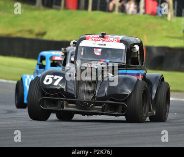 Wird Gibson, 1934 Ford Coupe, Legenden Autos Meisterschaft, Amerikanische Speedfest VI, Brands Hatch, Juni 2018, Automobile, Autosport, Autos, Rundstrecke, Stockfoto