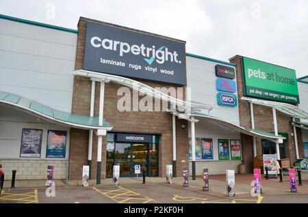 Carpetright store in Friern Barnet Retail Park North London Stockfoto