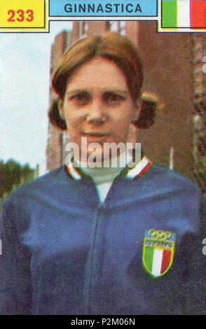 . Figurina CAMPIONI dello Sport 1969/70 - n.233 - lerici - ITALIA - GINNASTICA. 1969. Unbekannt 32 Gabriella Pozzuolo 1969 Stockfoto