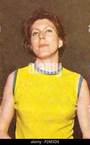 . CAMPIONI DELLO SPORT PANINI 1970 1971 MAGALY VETTORAZZO ATLETICA LEGGERA. 1970. Unbekannt 51 Magali Vettorazzo 1970 Stockfoto