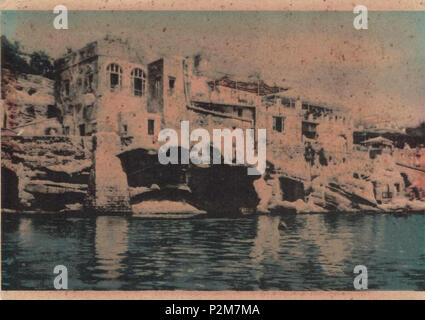 . Napoli, Posillipo - Marechiaro, la Fenestrella vista Dal Mare. Colorata cartolina. Sconosciuto Autore. . Unbekannt 61 Napoli, Marechiaro 12. Stockfoto
