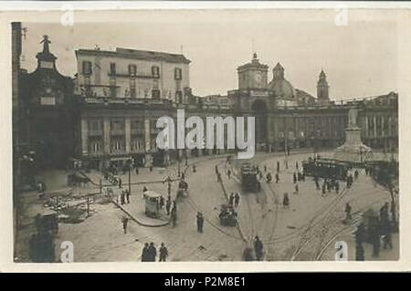 . Italiano: Neapel, Piazza Dante. Sconosciuto Autore. Ende des 19. Jahrhunderts. Unbekannt 62 Napoli, Piazza Dante 9. Stockfoto