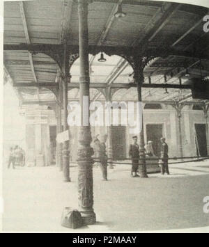 . Italiano: Napoli, Stazione Centrale di Piazza Garibaldi, Interno. Sconosciuto Autore. 19. Unbekannt 63 Napoli, Stazione Centrale, interno Stockfoto