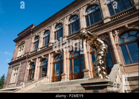 Bronze Skulptur Grosser Geist von Thomas Schuette, Neues Museum, Weimar, Thüringen, Deutschland Stockfoto