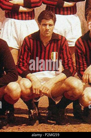 2 1961 - 62 Associazione Calcio Milan - Sandro Salvadore (7/8) Stockfoto